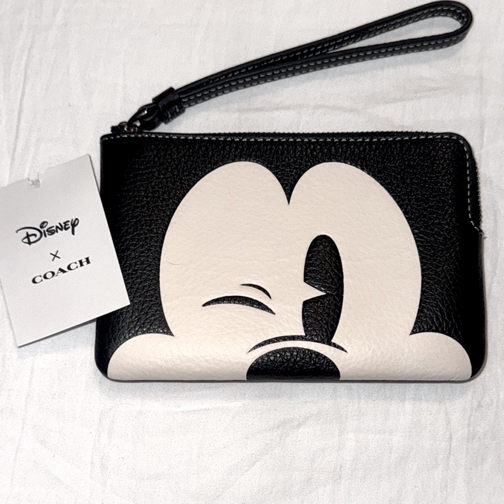 Disney X Coach Mickey Wristlet